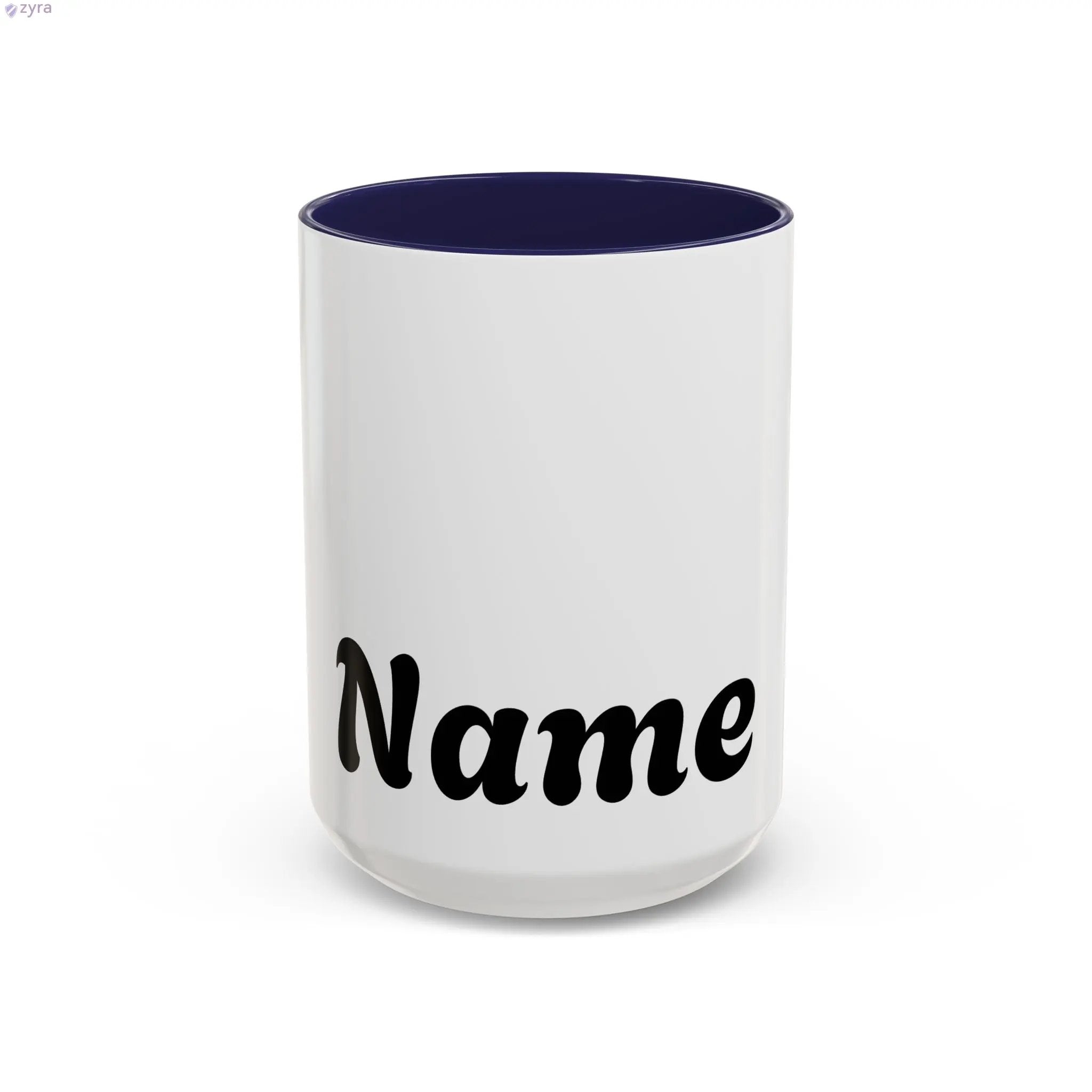 Personalized Coffee Mug with Custom Gold Stripe - Elevate Your Sip Printify