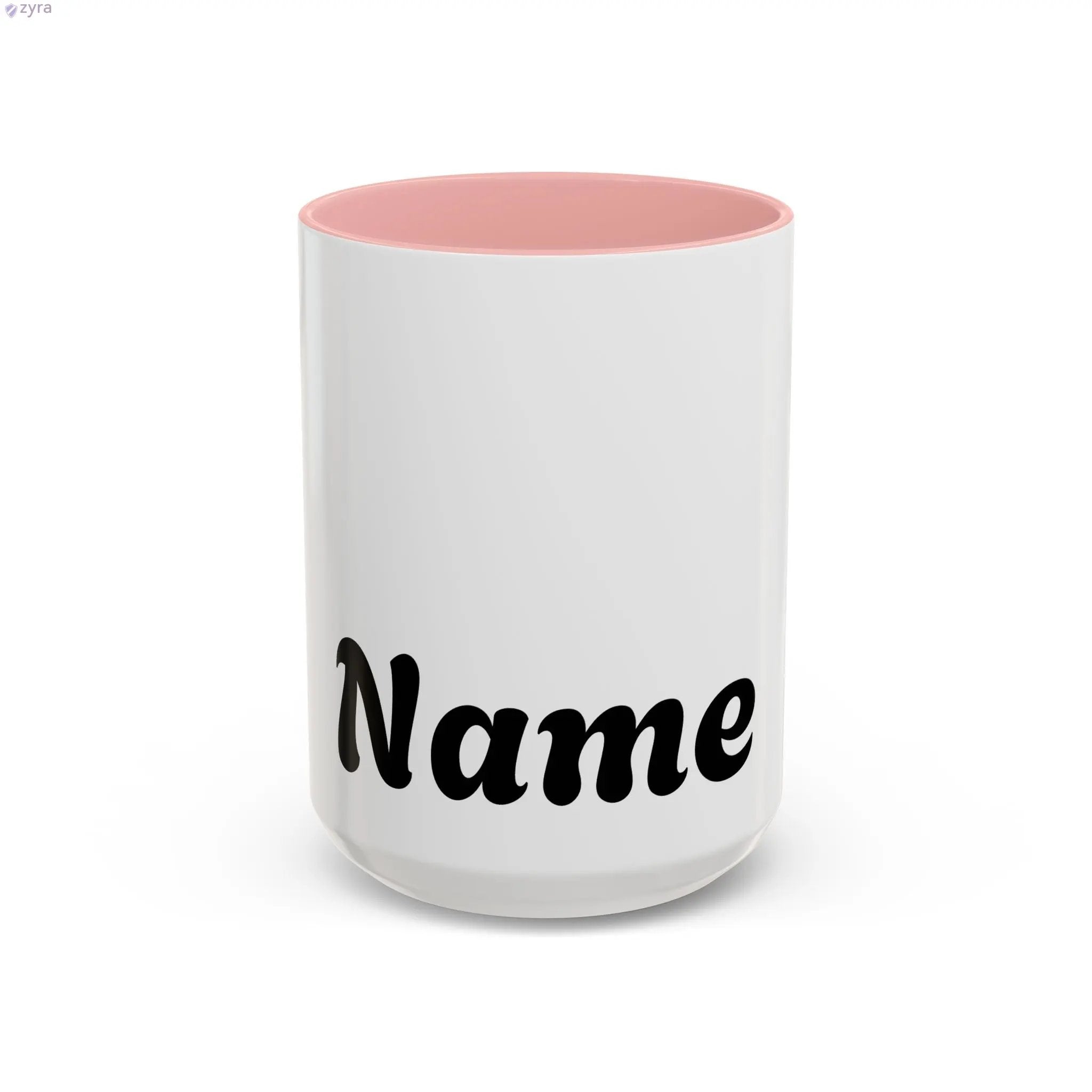 Personalized Coffee Mug with Custom Gold Stripe - Elevate Your Sip Printify