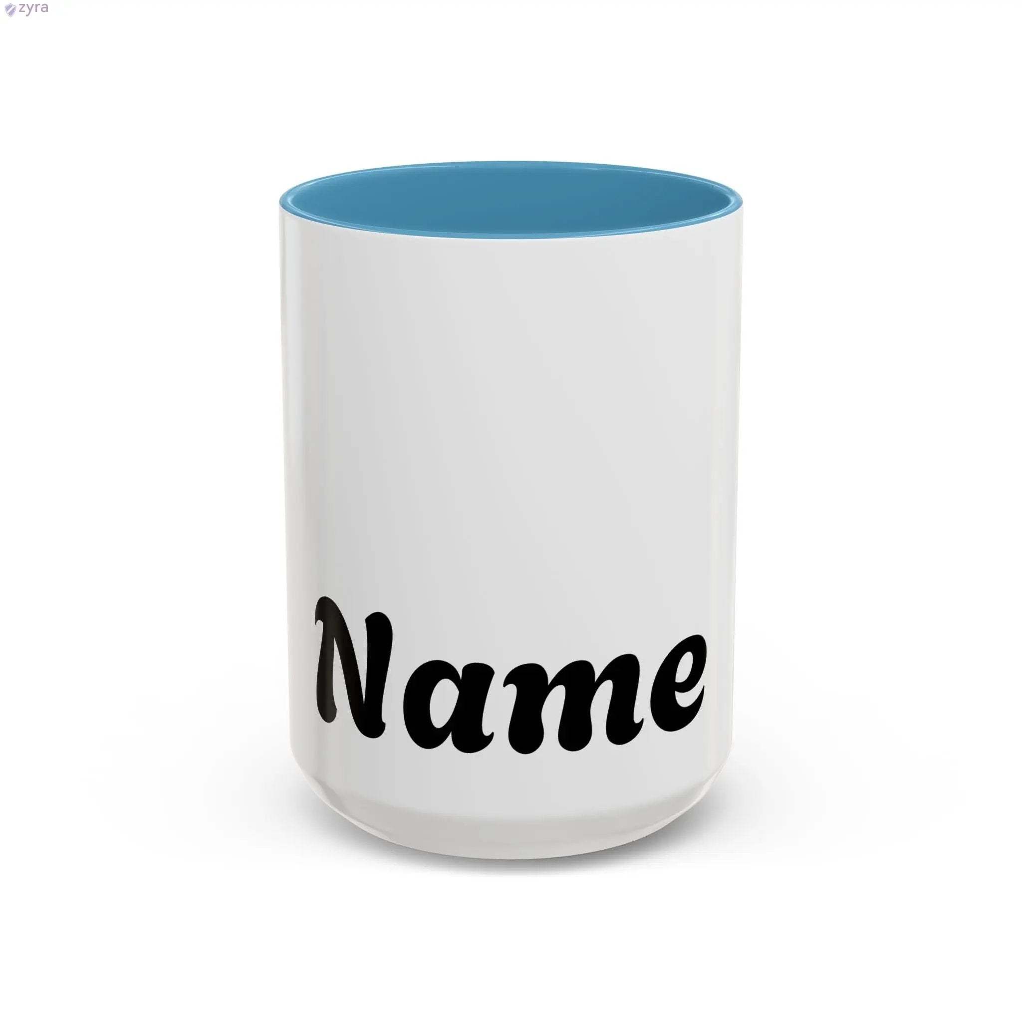 Personalized Coffee Mug with Custom Gold Stripe - Elevate Your Sip Printify