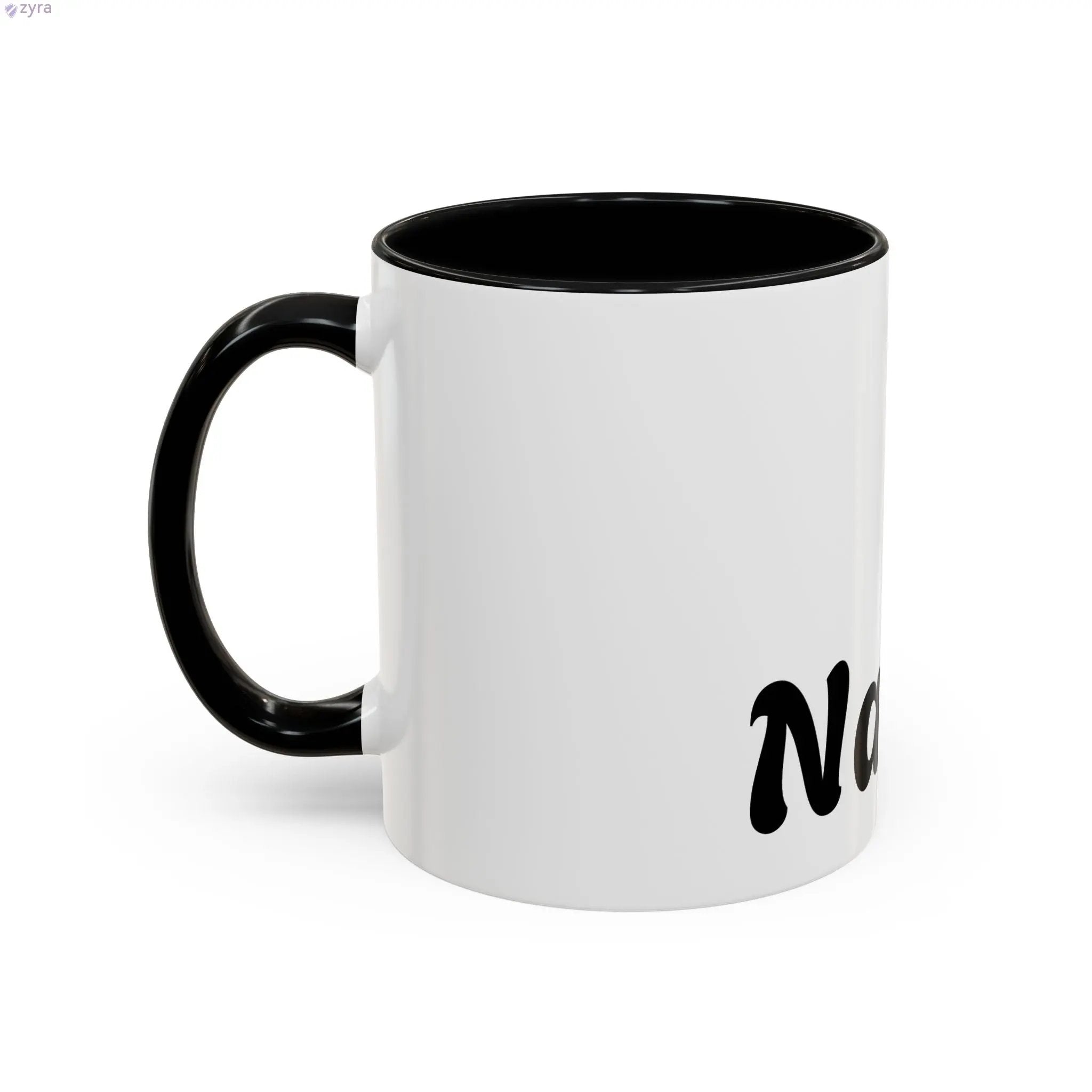 Personalized Coffee Mug with Custom Gold Stripe - Elevate Your Sip Printify