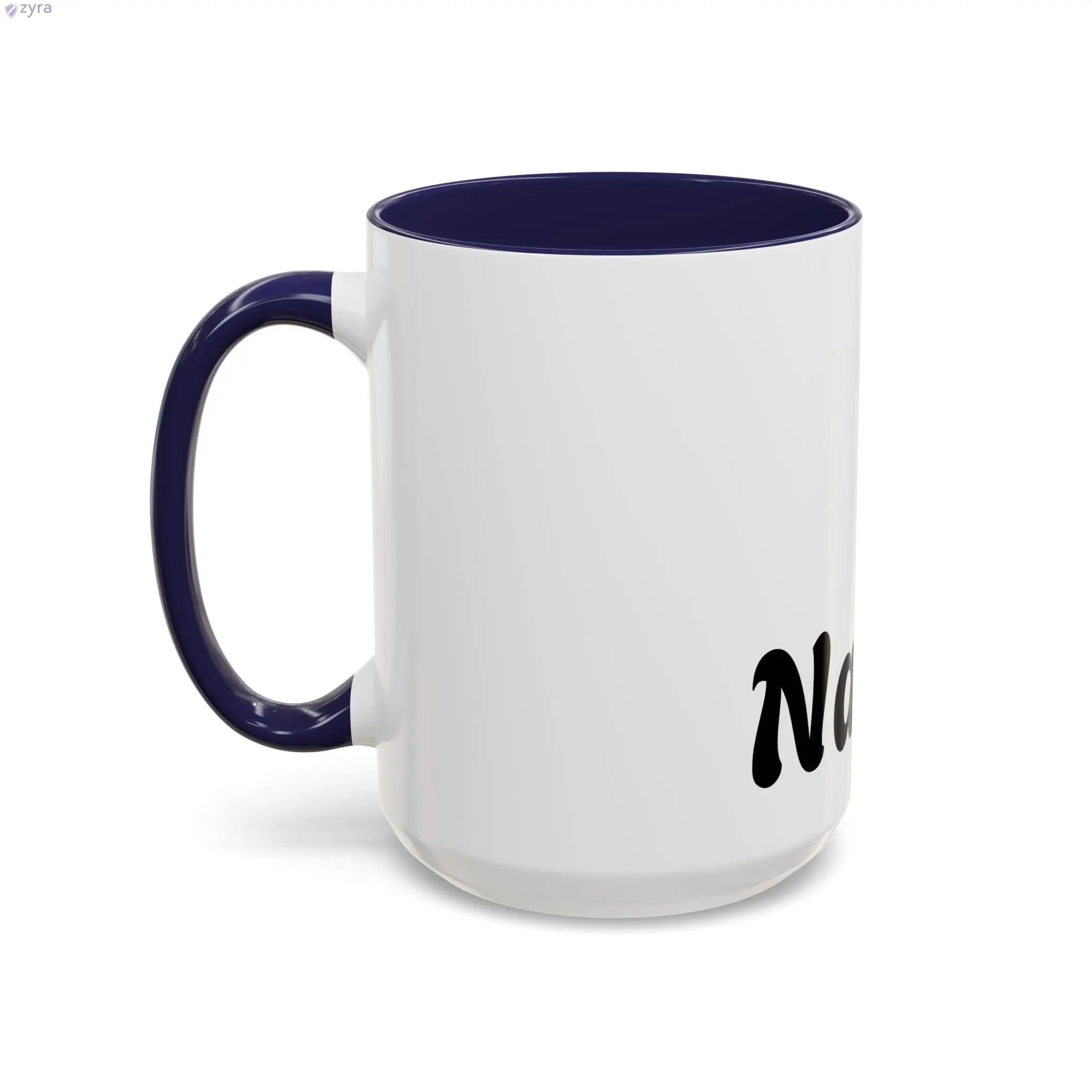 Personalized Coffee Mug with Custom Gold Stripe - Elevate Your Sip Printify