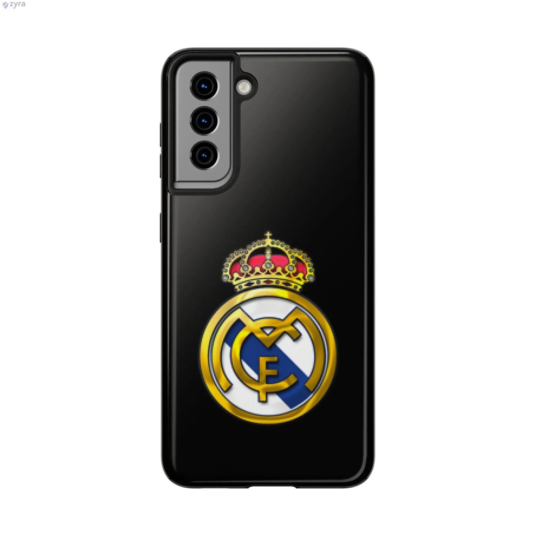 Real Madrid Tough Black Gaming Phone Case - Ultimate Protection & Style Printify