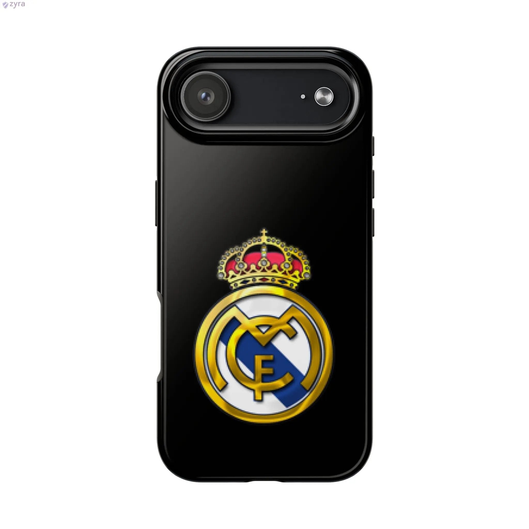 Real Madrid Tough Black Gaming Phone Case - Ultimate Protection & Style Printify