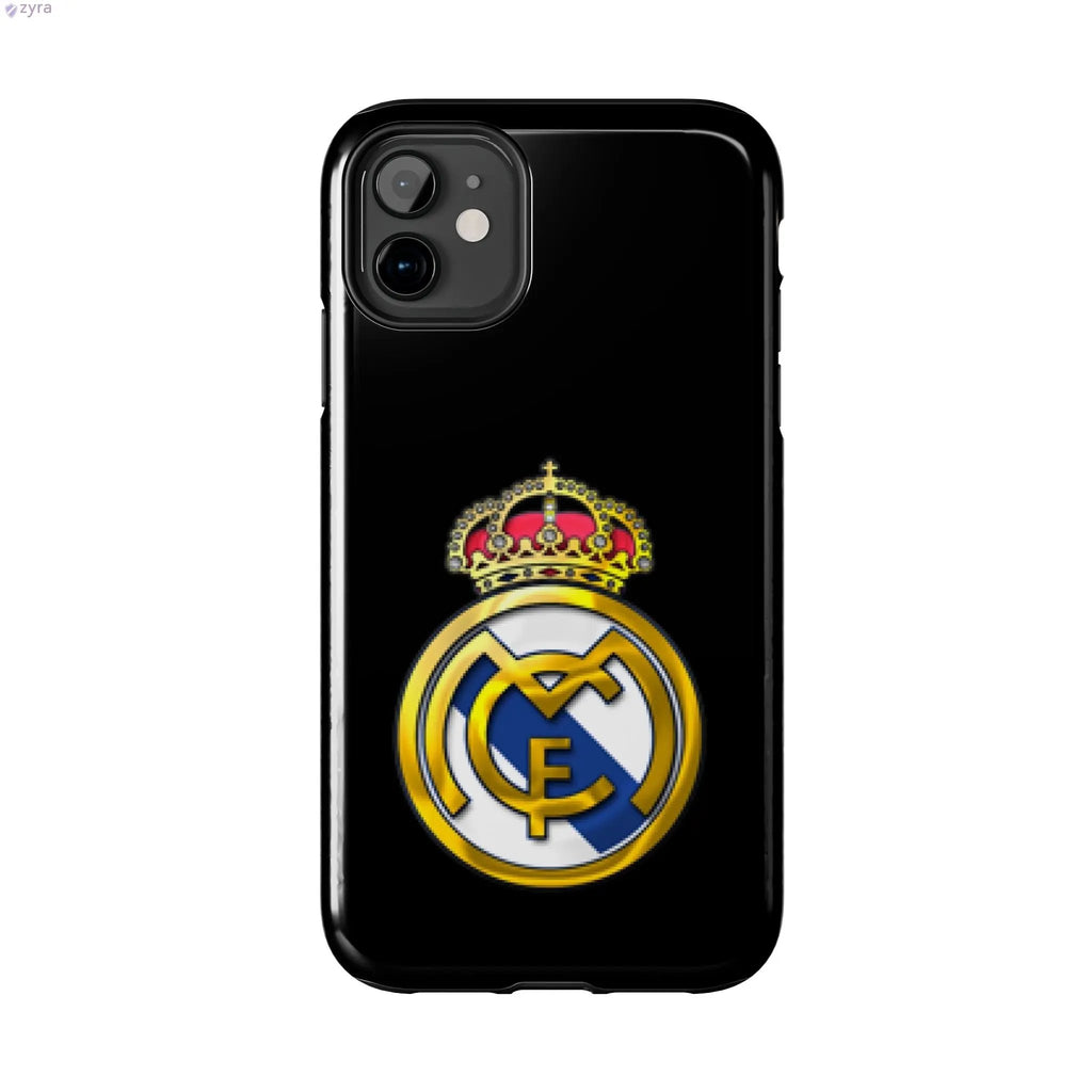 Real Madrid Tough Black Gaming Phone Case - Ultimate Protection & Style Printify
