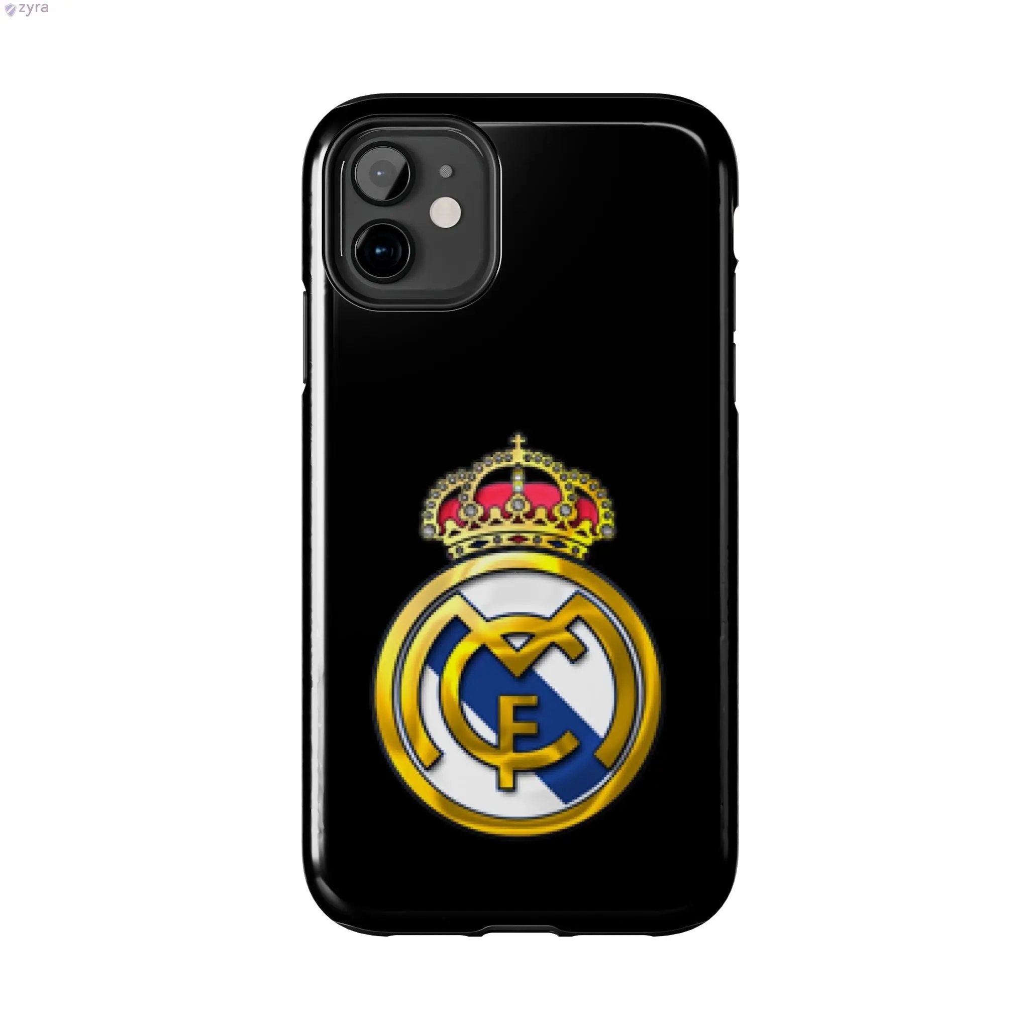 Real Madrid Tough Black Gaming Phone Case - Ultimate Protection & Style Printify