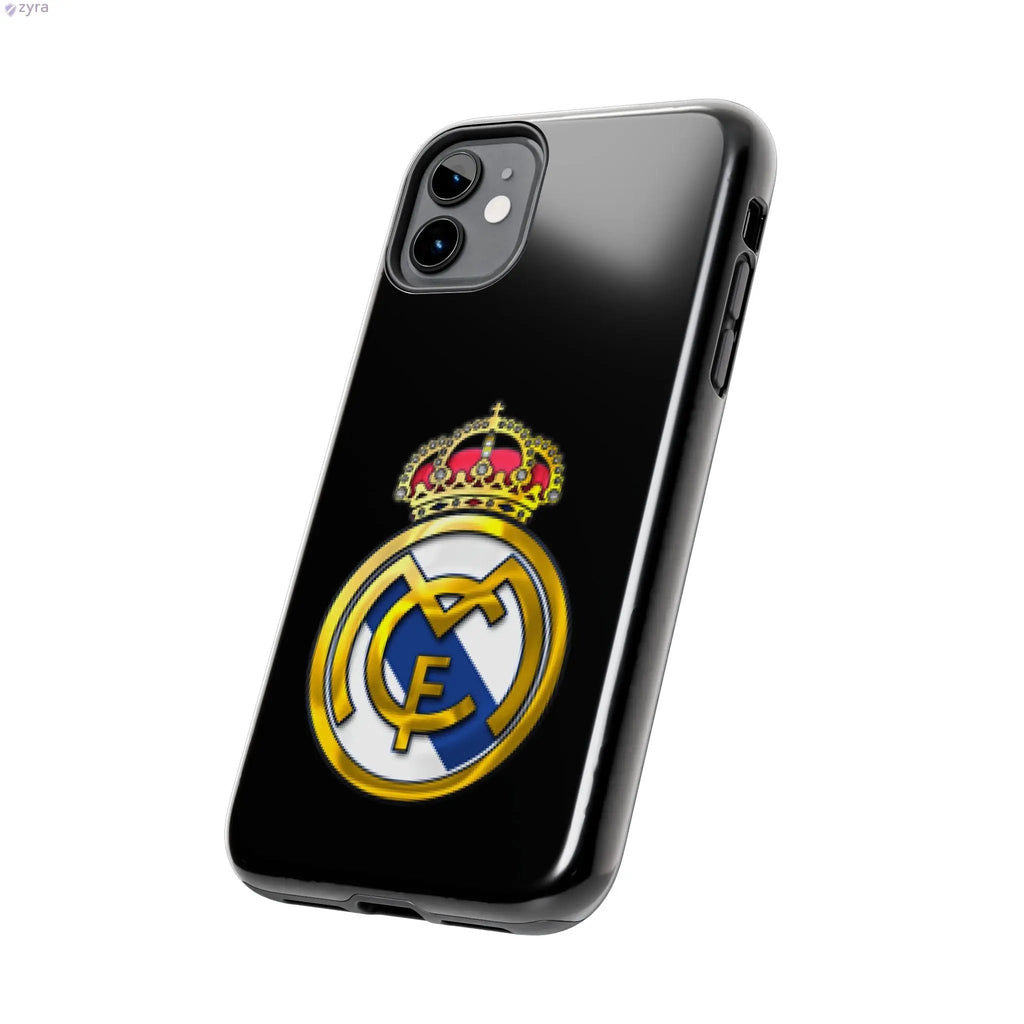 Real Madrid Tough Black Gaming Phone Case - Ultimate Protection & Style Printify