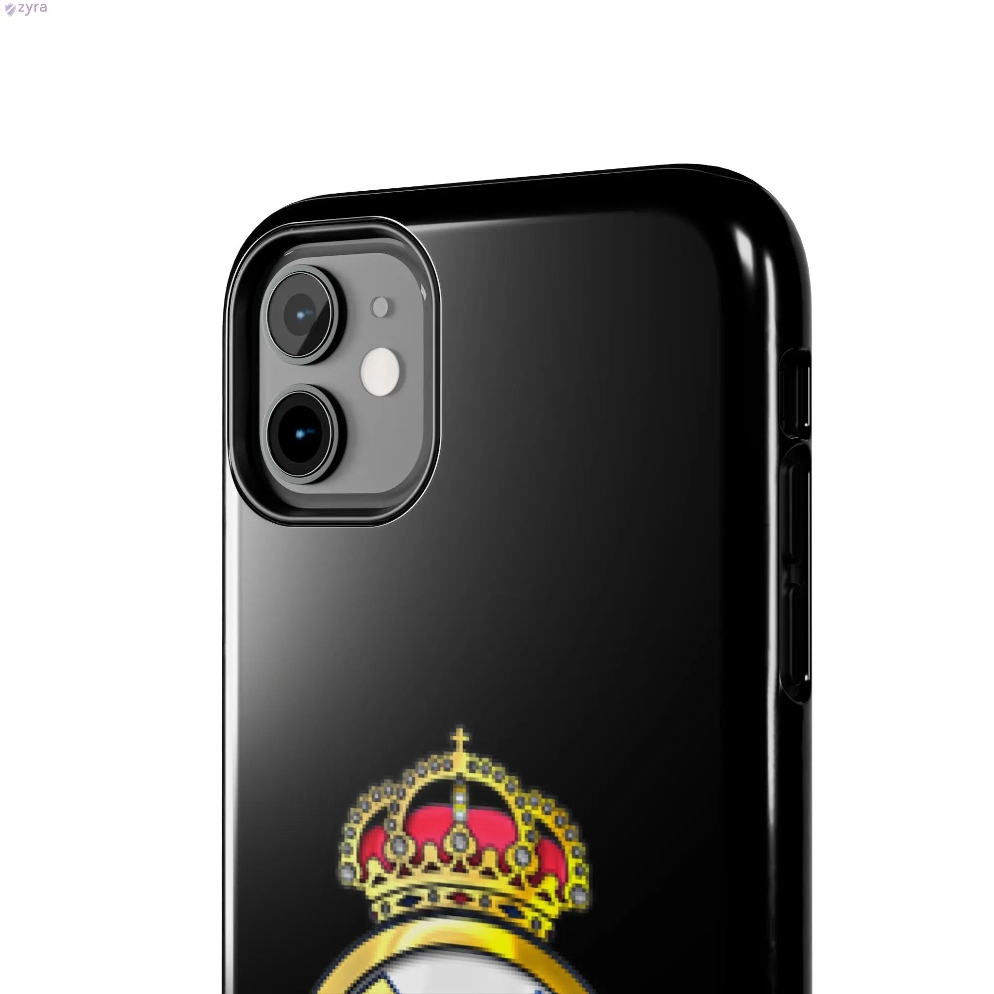 Real Madrid Tough Black Gaming Phone Case - Ultimate Protection & Style Printify
