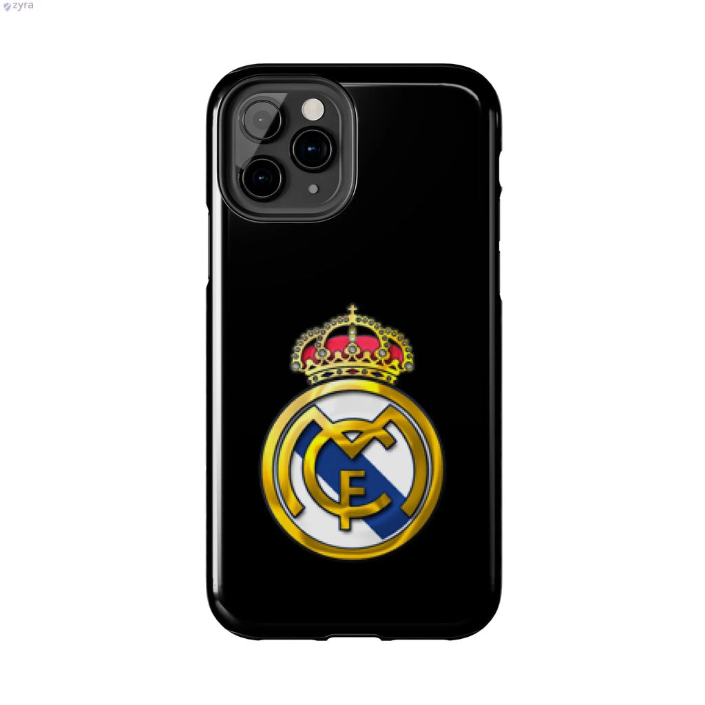 Real Madrid Tough Black Gaming Phone Case - Ultimate Protection & Style Printify