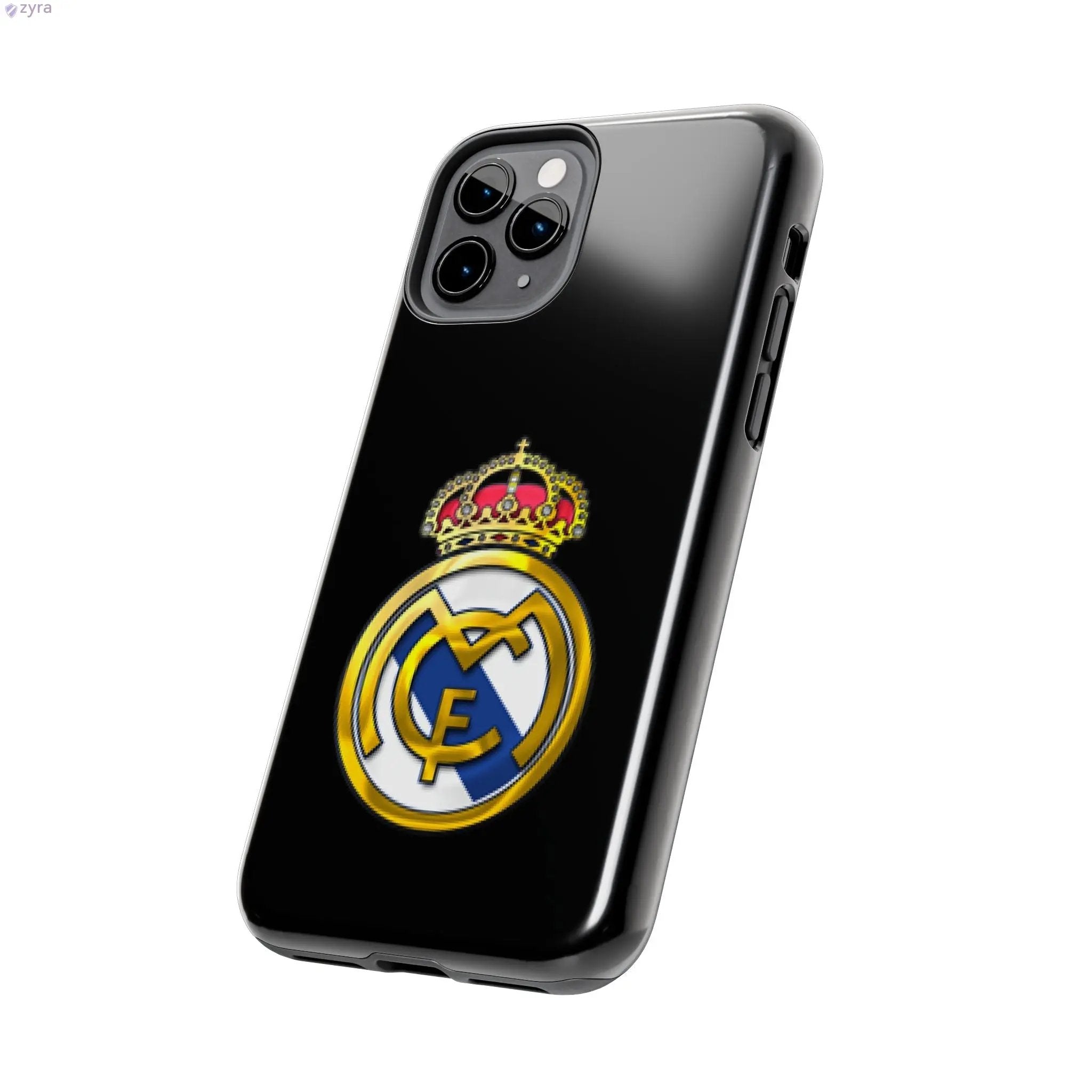 Real Madrid Tough Black Gaming Phone Case - Ultimate Protection & Style Printify