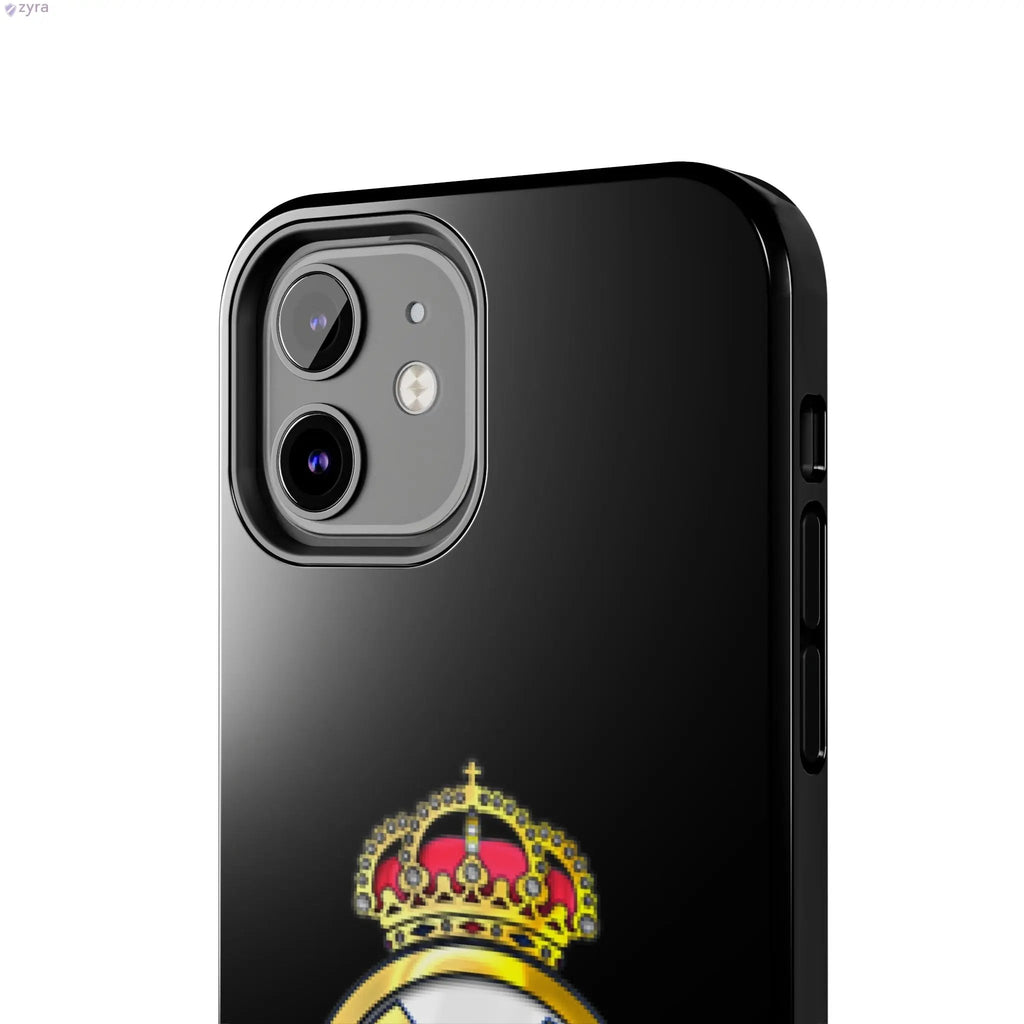 Real Madrid Tough Black Gaming Phone Case - Ultimate Protection & Style Printify