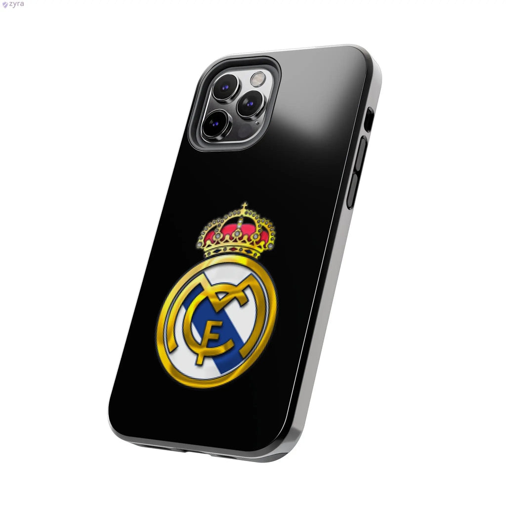 Real Madrid Tough Black Gaming Phone Case - Ultimate Protection & Style Printify