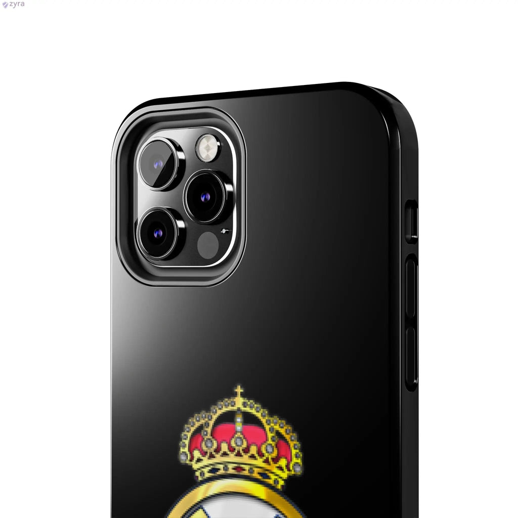 Real Madrid Tough Black Gaming Phone Case - Ultimate Protection & Style Printify