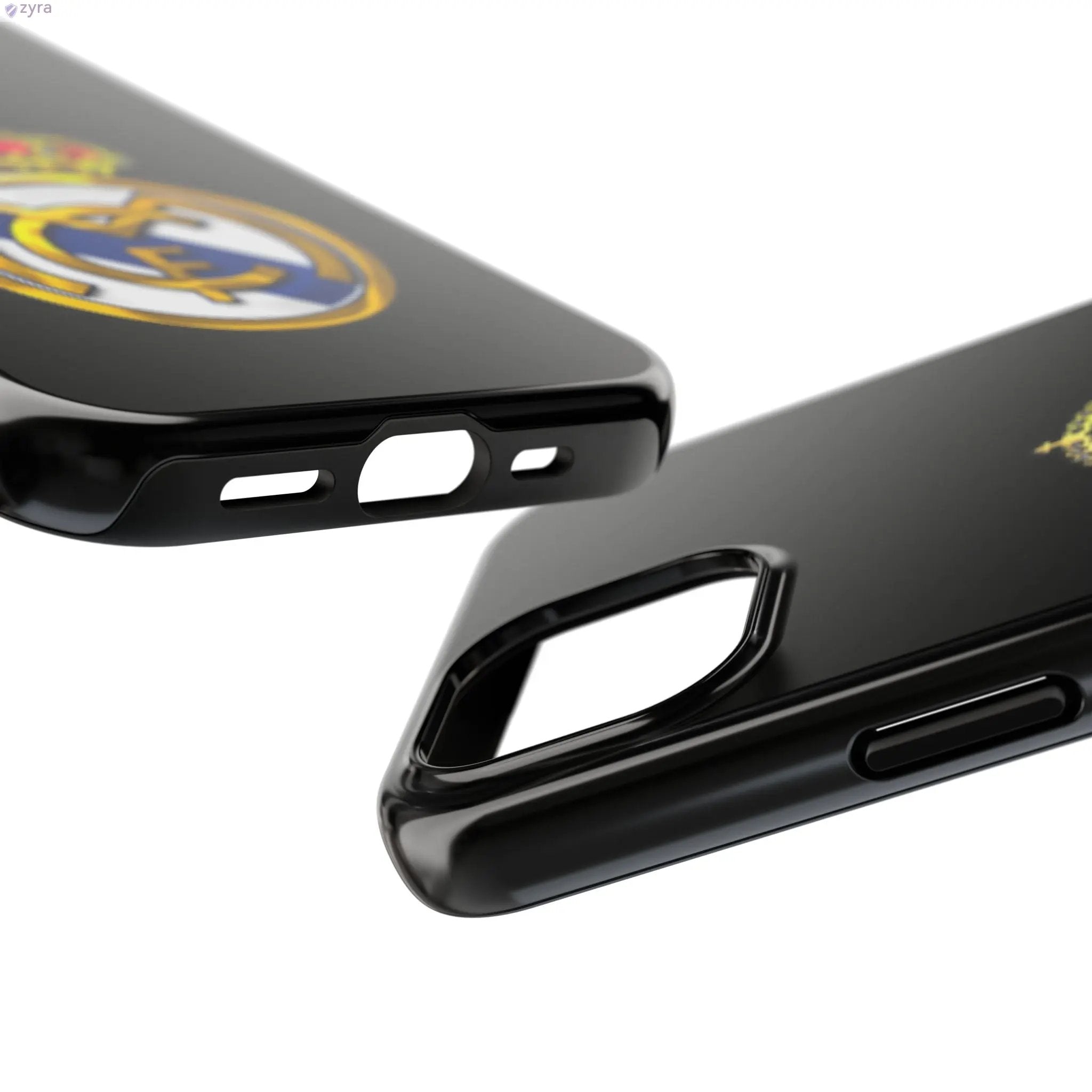 Real Madrid Tough Black Gaming Phone Case - Ultimate Protection & Style Printify