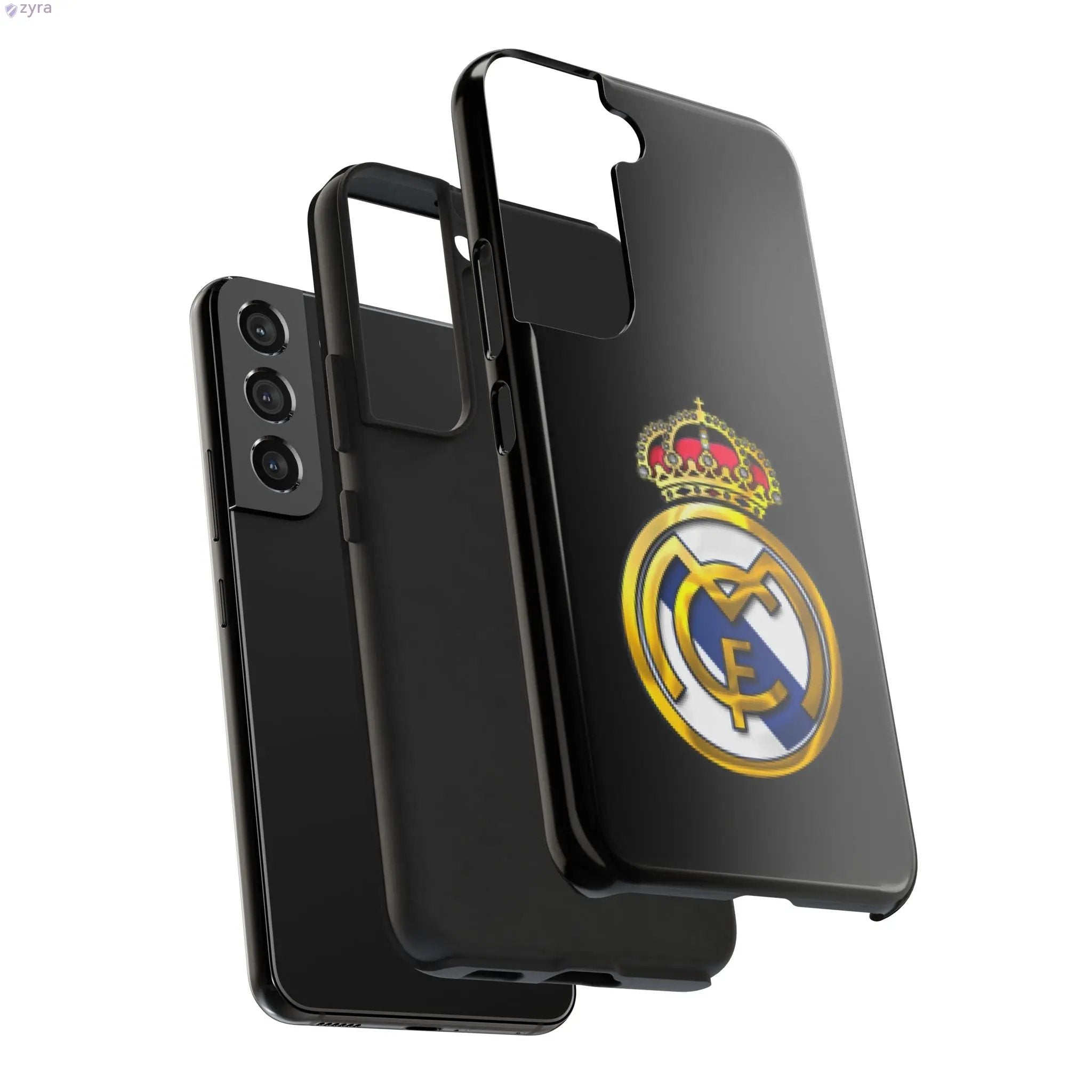 Real Madrid Tough Black Gaming Phone Case - Ultimate Protection & Style Printify