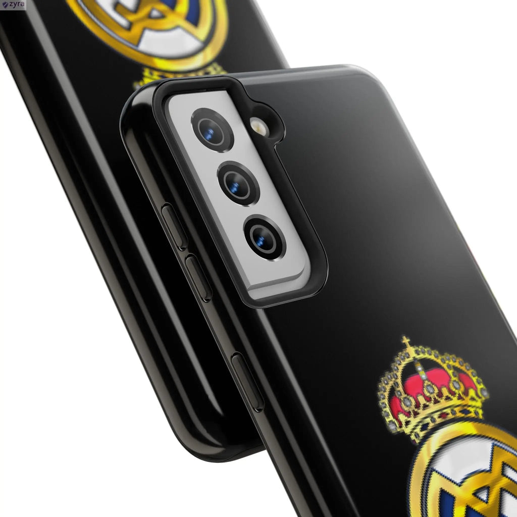 Real Madrid Tough Black Gaming Phone Case - Ultimate Protection & Style Printify
