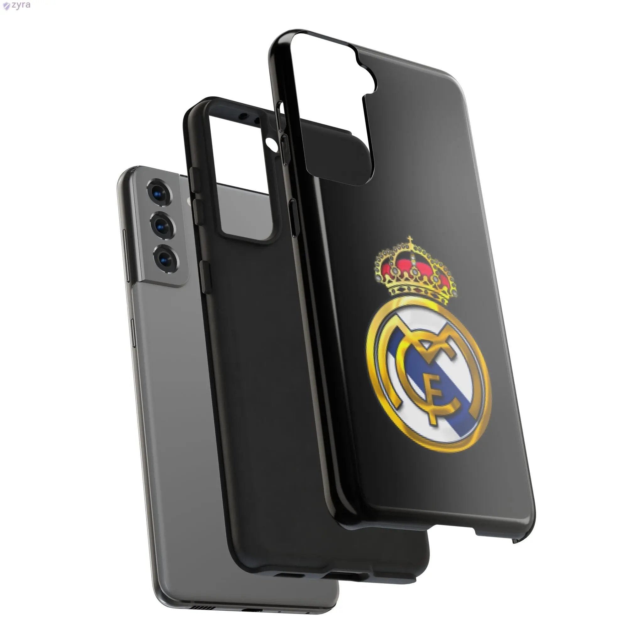 Real Madrid Tough Black Gaming Phone Case - Ultimate Protection & Style Printify
