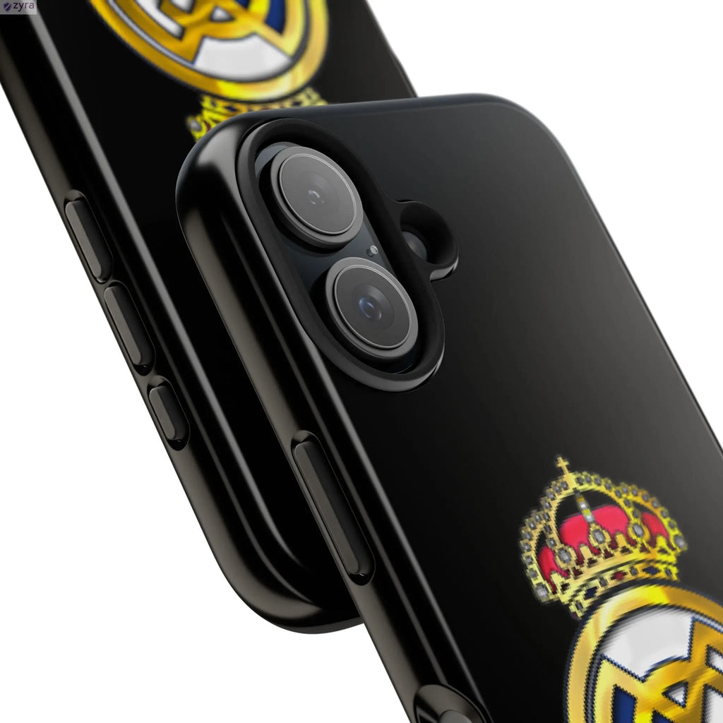 Real Madrid Tough Black Gaming Phone Case - Ultimate Protection & Style Printify