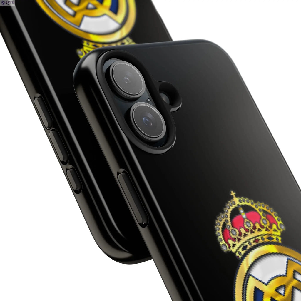 Real Madrid Tough Black Gaming Phone Case - Ultimate Protection & Style Printify