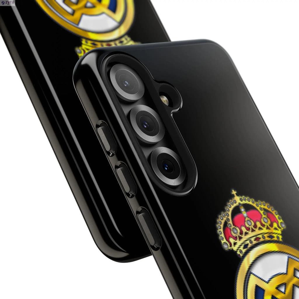 Real Madrid Tough Black Gaming Phone Case - Ultimate Protection & Style Printify