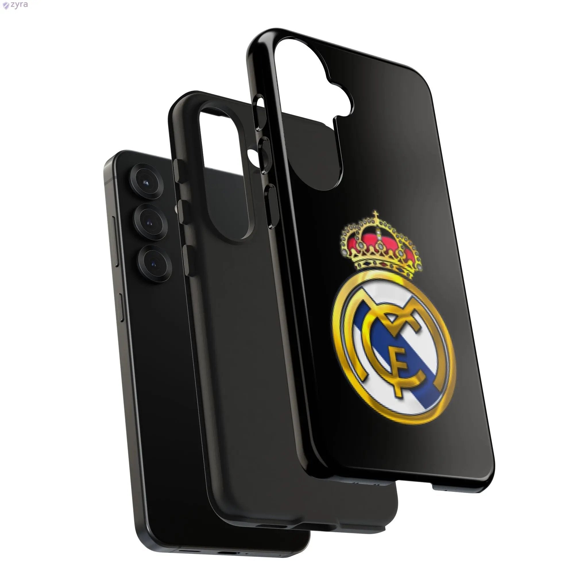 Real Madrid Tough Black Gaming Phone Case - Ultimate Protection & Style Printify
