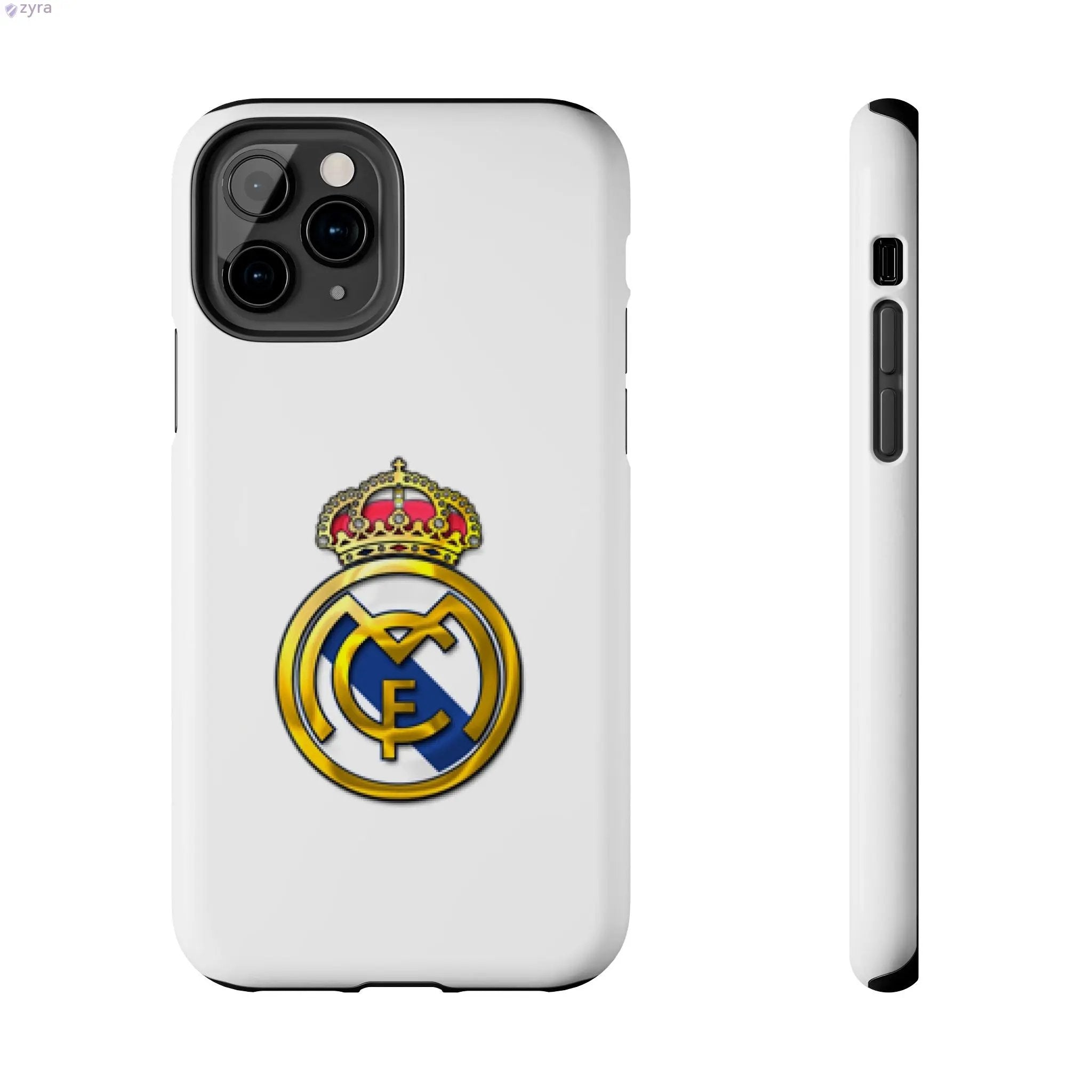Real Madrid Tough White Gaming Phone Case - Premium Protection & Iconic Style Printify