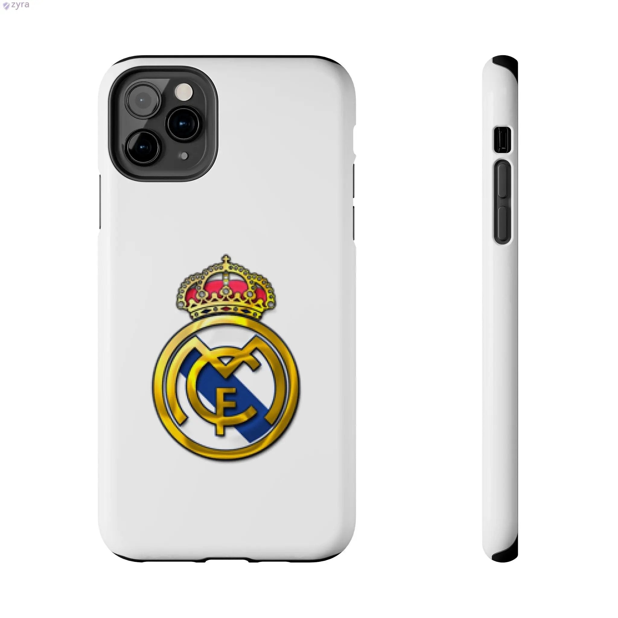 Real Madrid Tough White Gaming Phone Case - Premium Protection & Iconic Style Printify