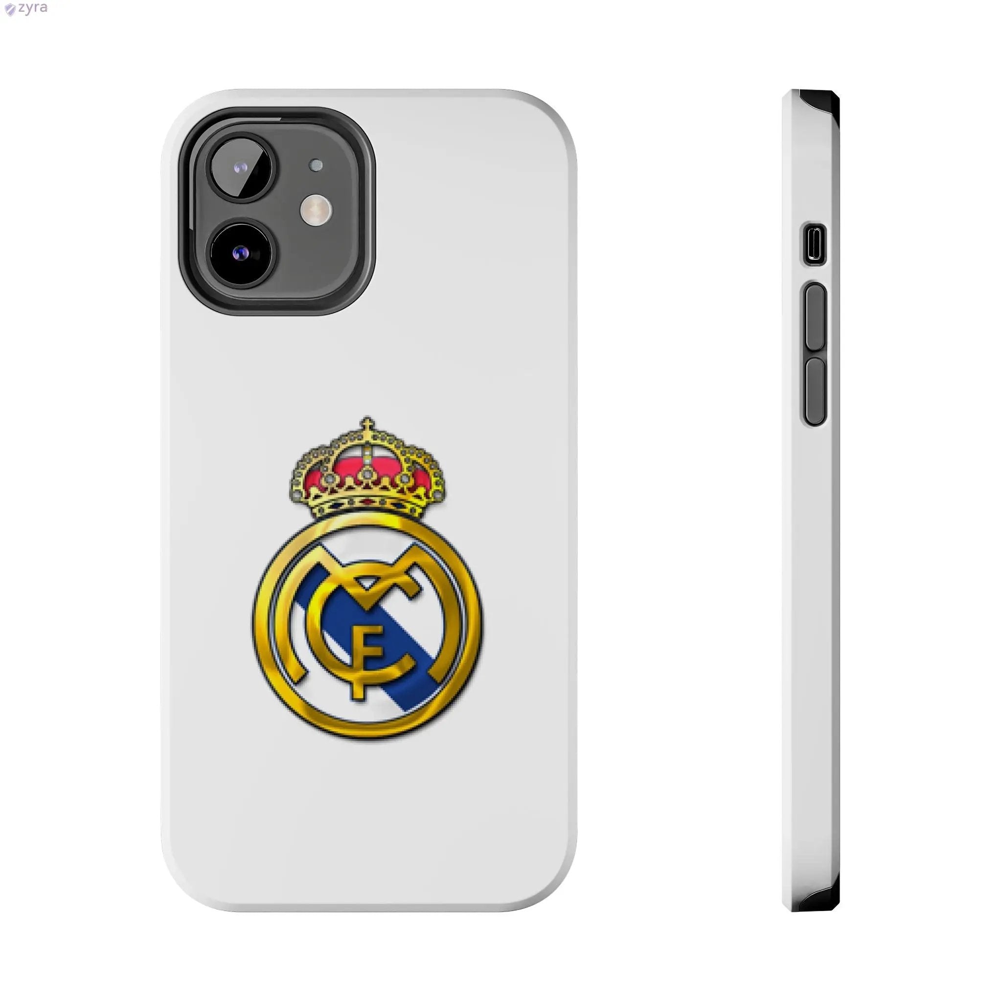 Real Madrid Tough White Gaming Phone Case - Premium Protection & Iconic Style Printify