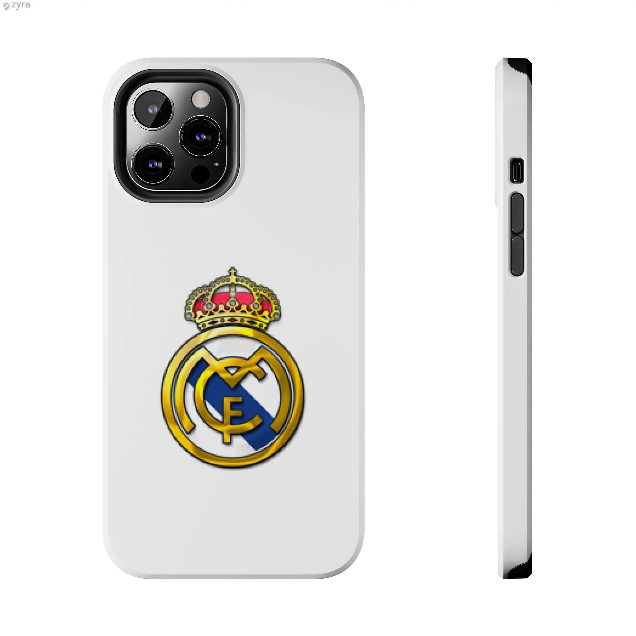 Real Madrid Tough White Gaming Phone Case - Premium Protection & Iconic Style Printify