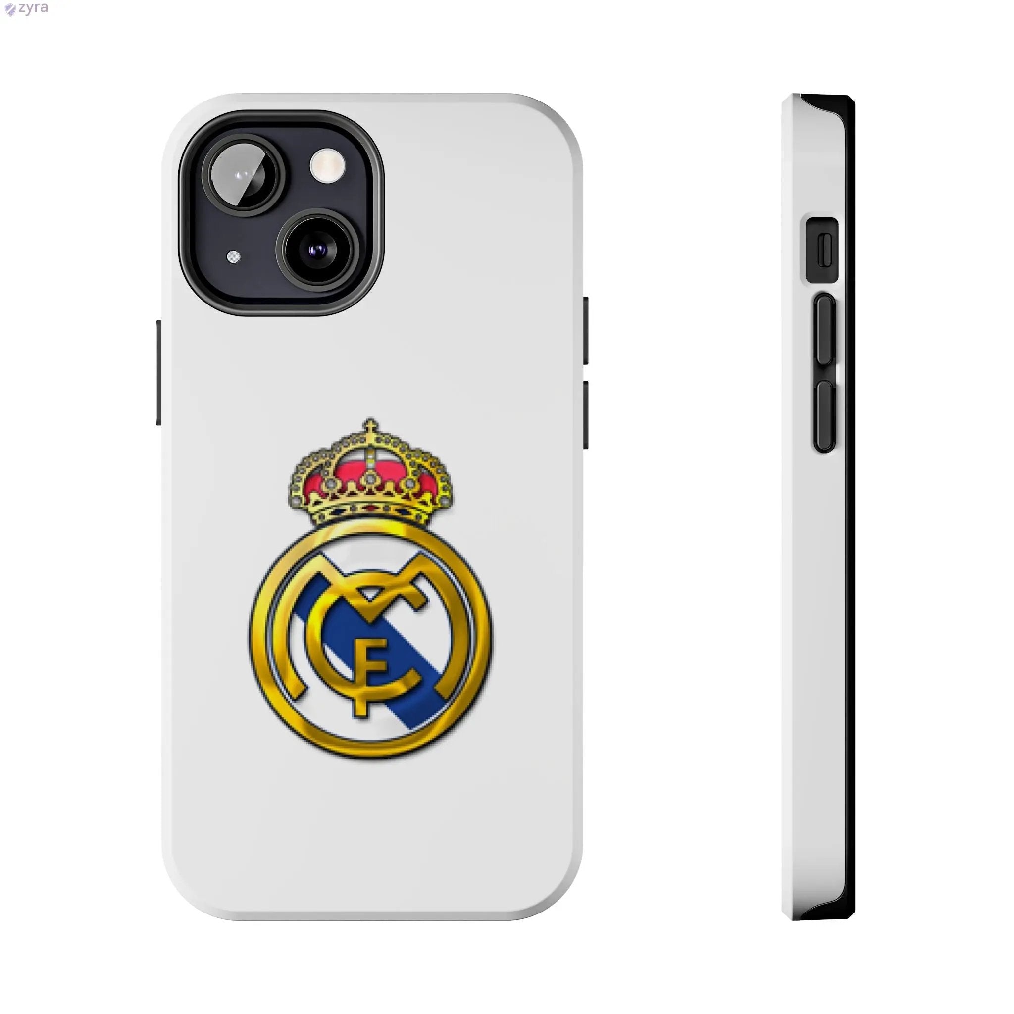 Real Madrid Tough White Gaming Phone Case - Premium Protection & Iconic Style Printify