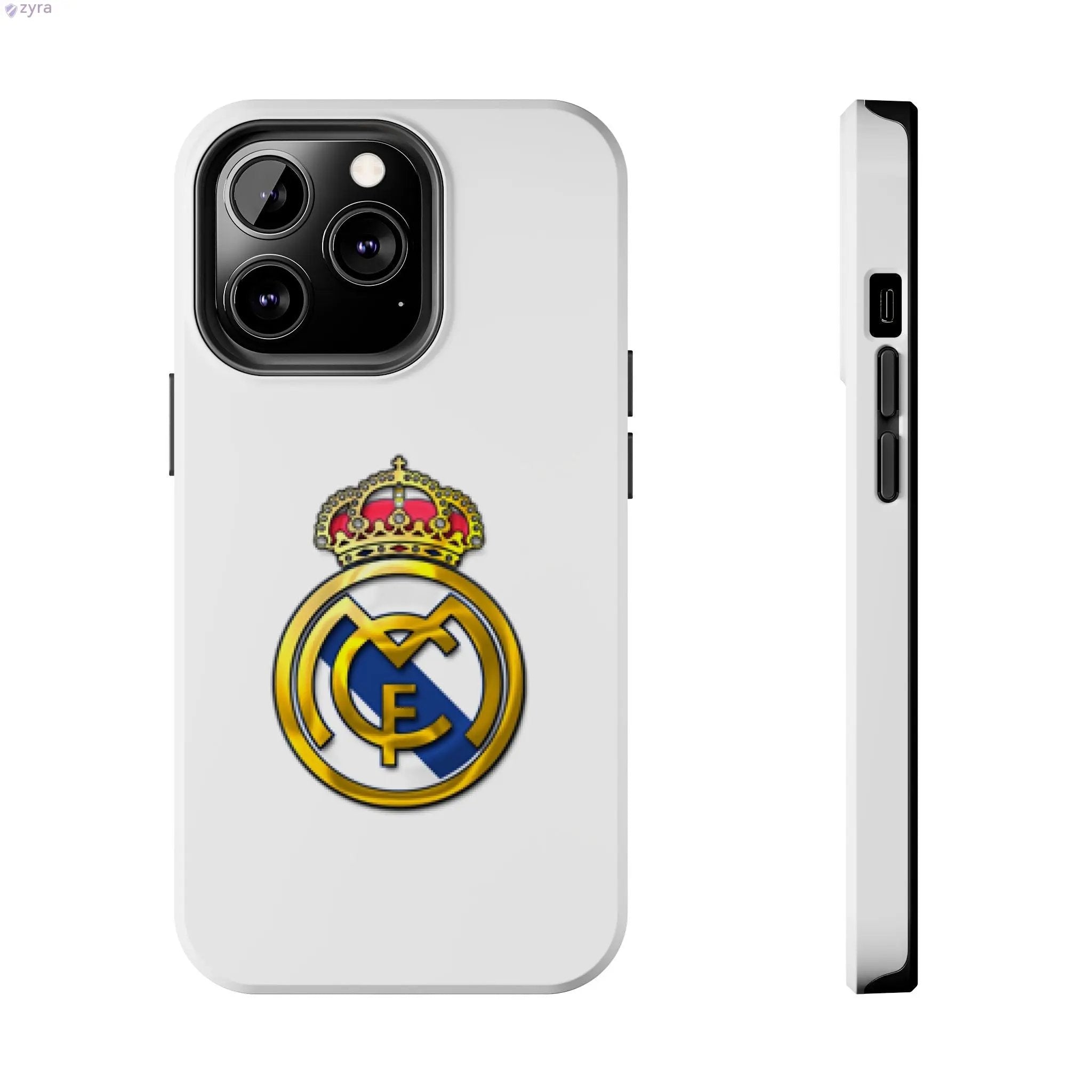 Real Madrid Tough White Gaming Phone Case - Premium Protection & Iconic Style Printify