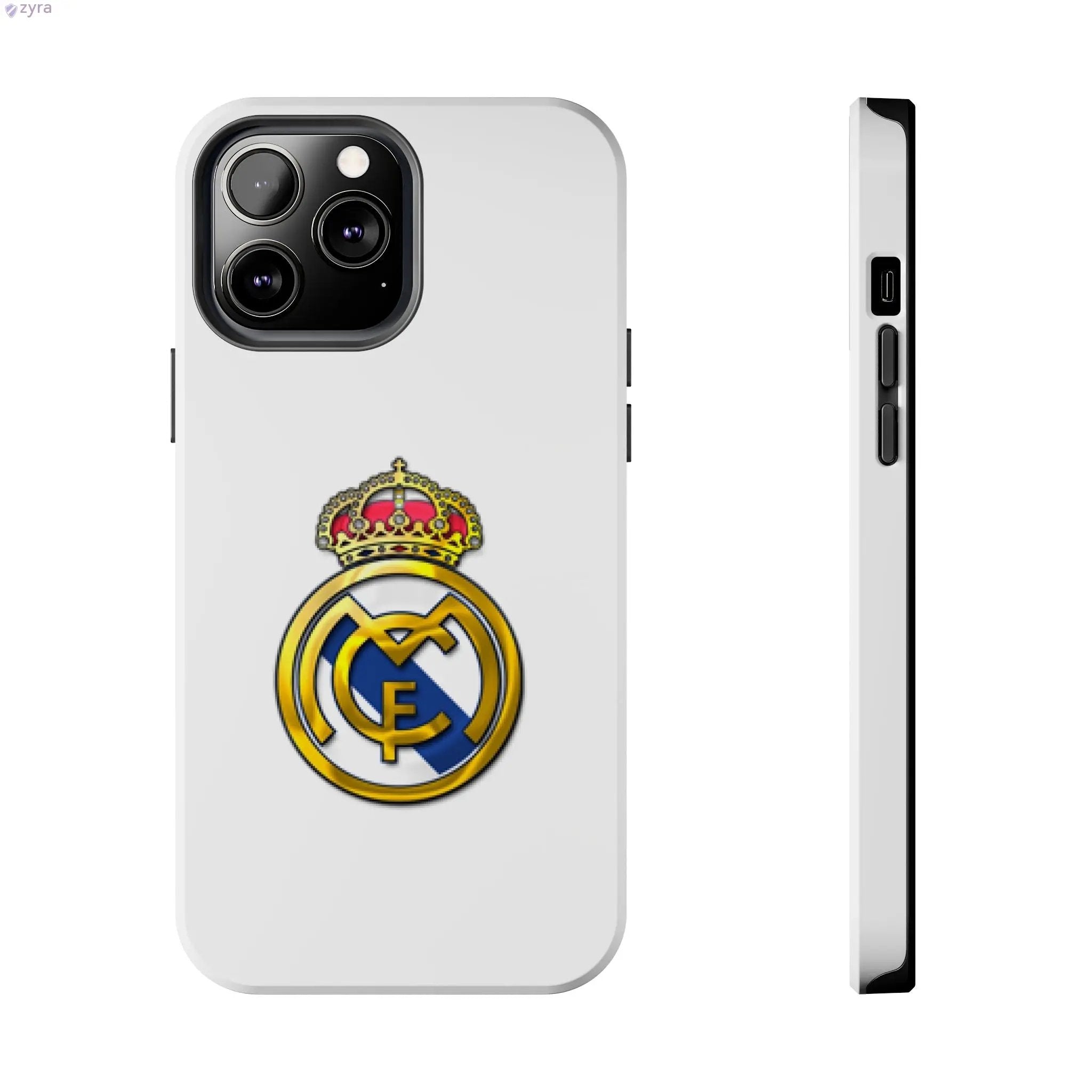 Real Madrid Tough White Gaming Phone Case - Premium Protection & Iconic Style Printify