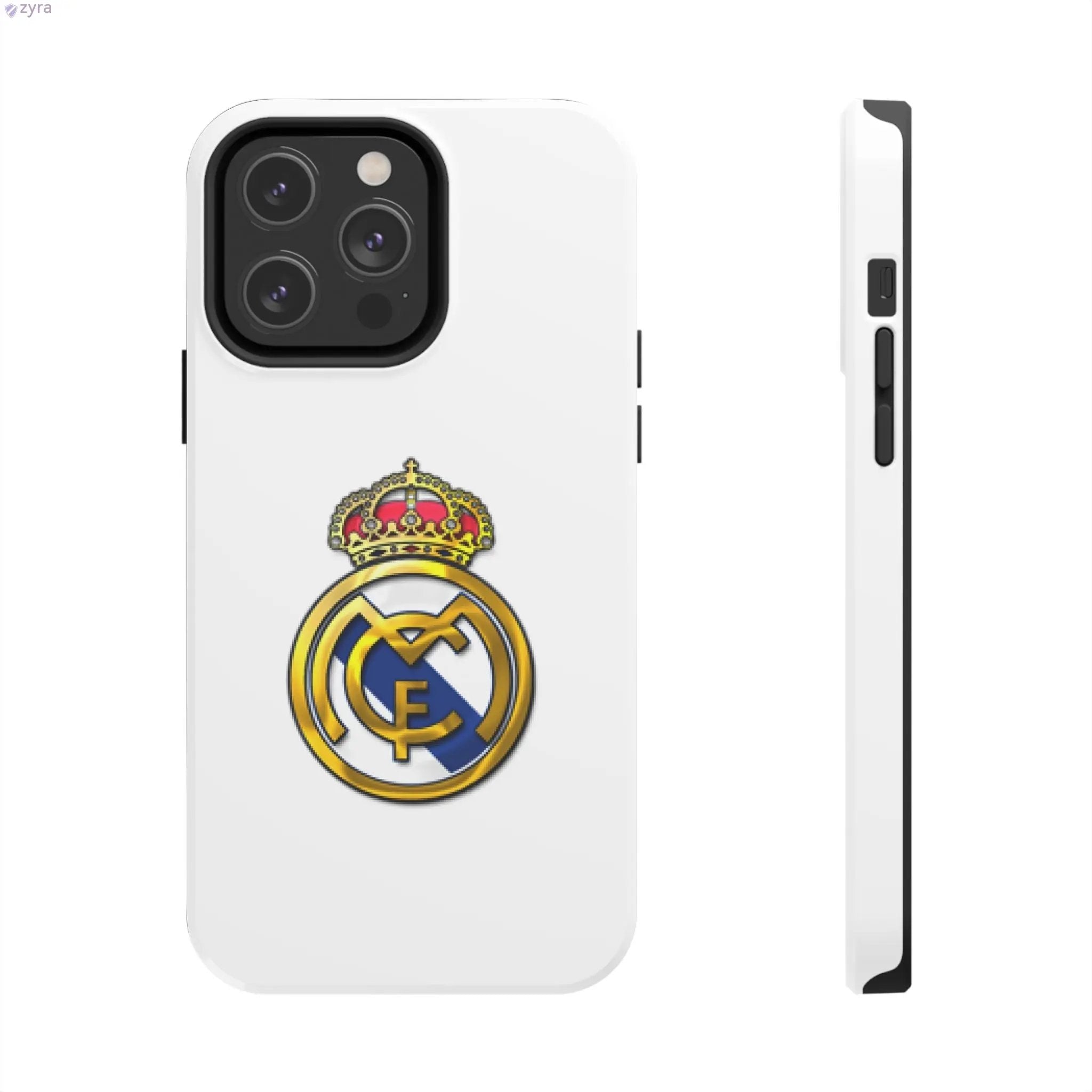 Real Madrid Tough White Gaming Phone Case - Premium Protection & Iconic Style Printify