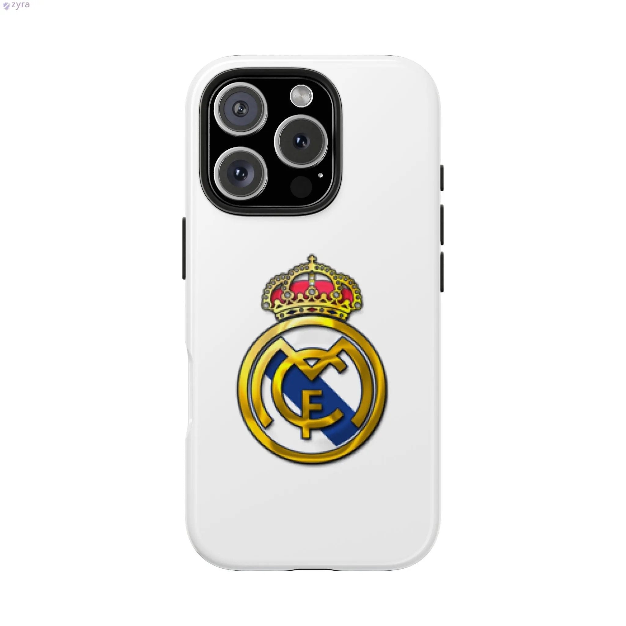 Real Madrid Tough White Gaming Phone Case - Premium Protection & Iconic Style Printify