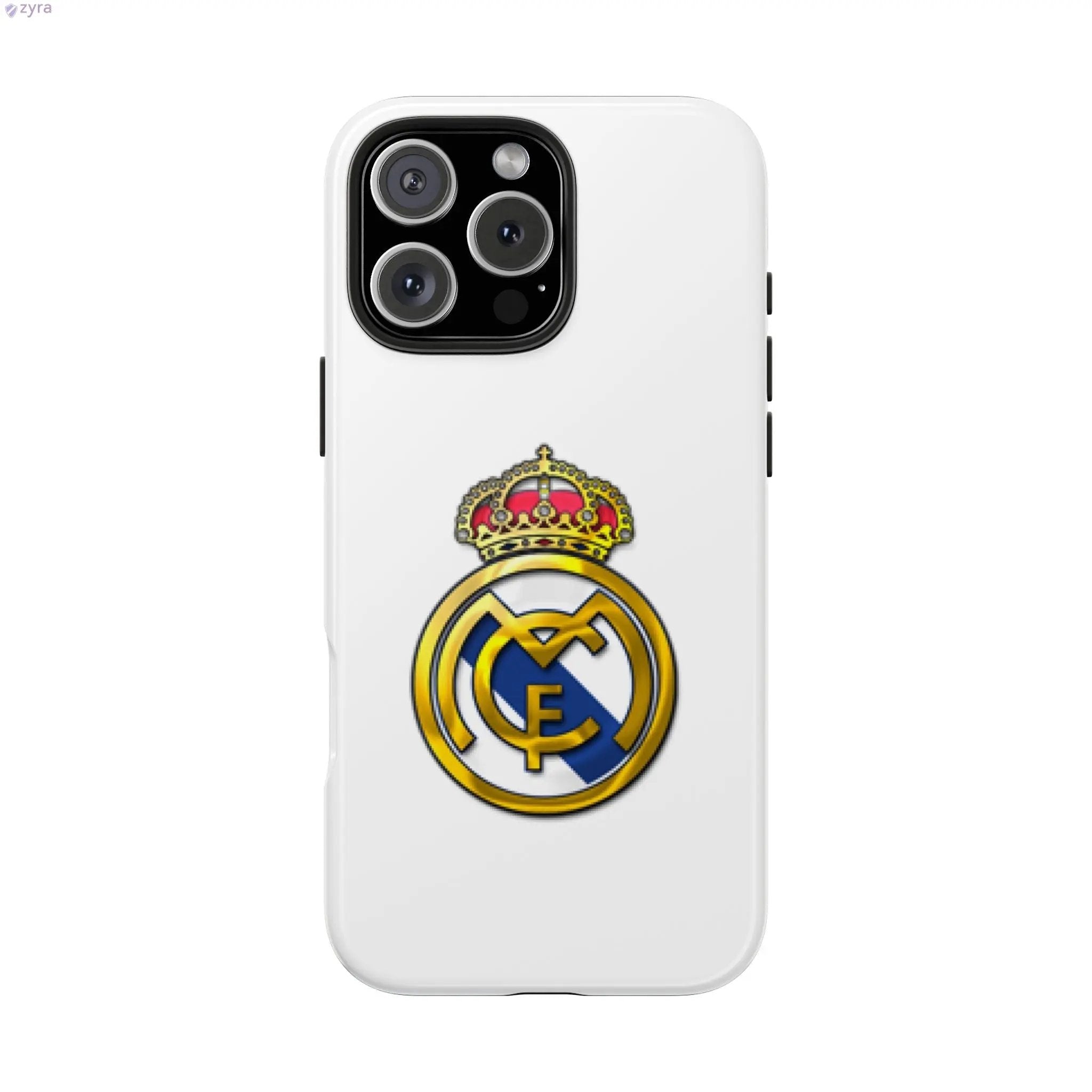 Real Madrid Tough White Gaming Phone Case - Premium Protection & Iconic Style Printify