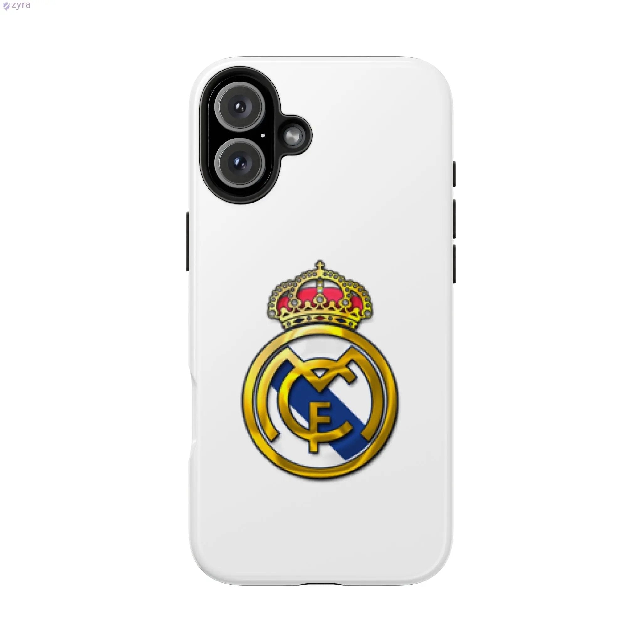 Real Madrid Tough White Gaming Phone Case - Premium Protection & Iconic Style Printify