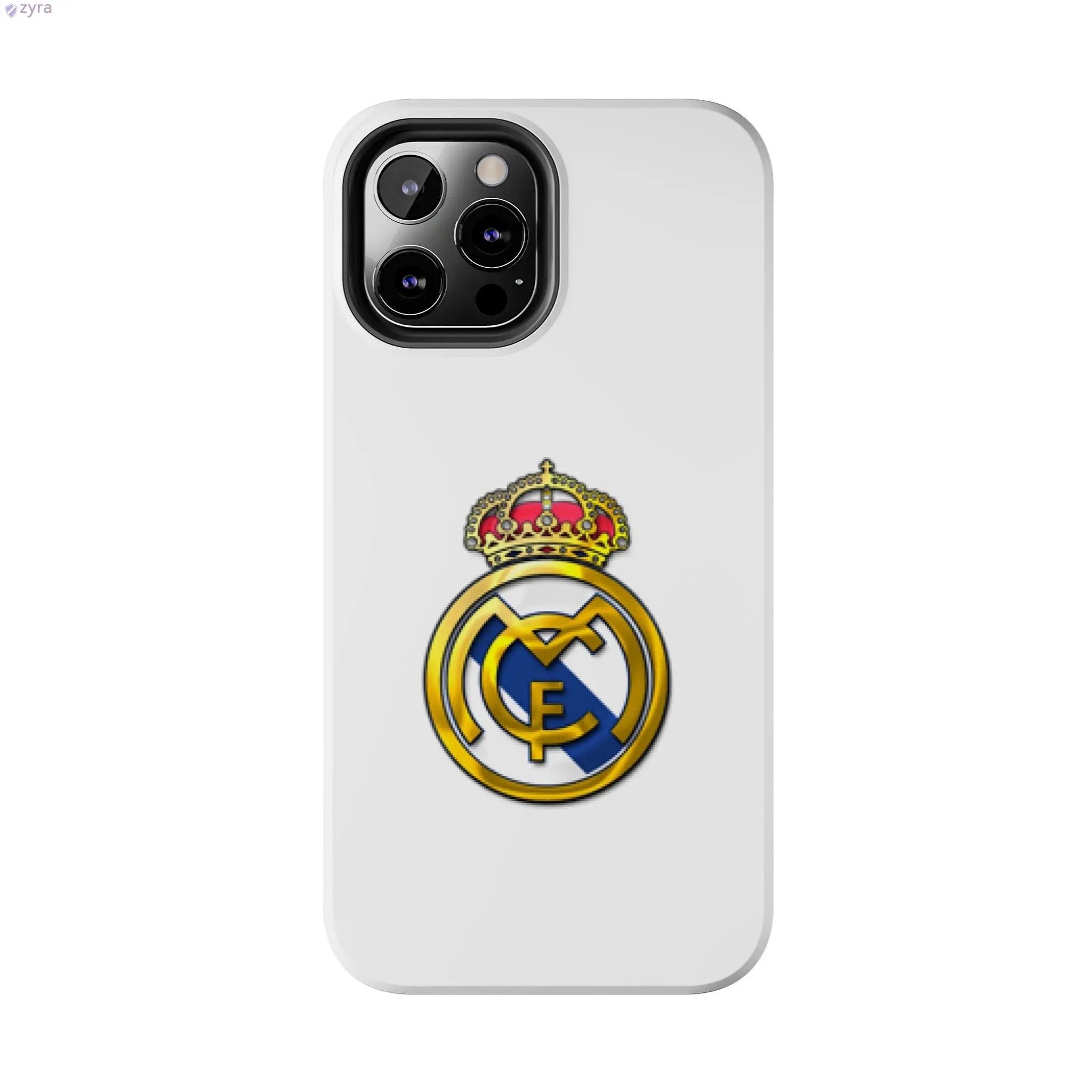 Real Madrid Tough White Gaming Phone Case - Premium Protection & Iconic Style Printify