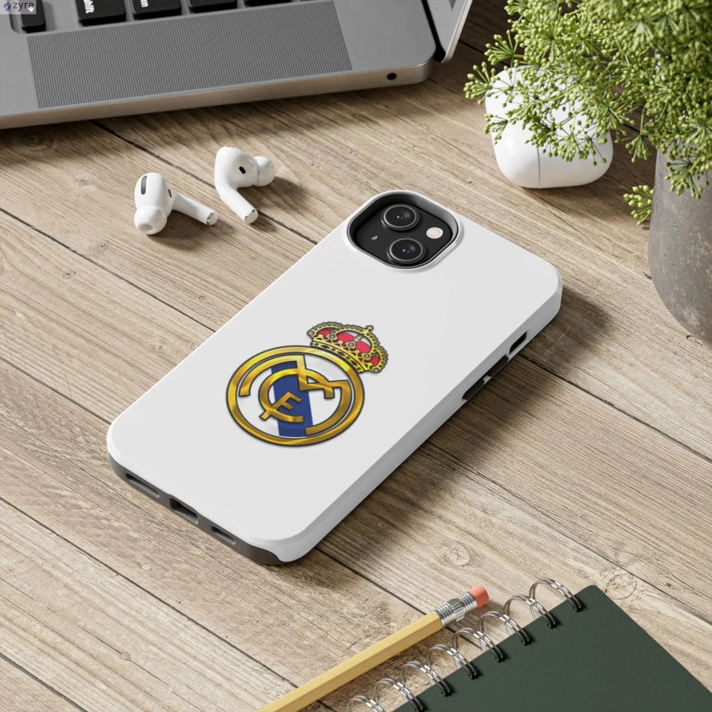 Real Madrid Tough White Gaming Phone Case - Premium Protection & Iconic Style Printify